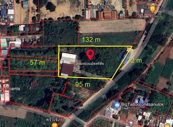ที่ดิน 2500000 พิษณุโลก เมืองพิษณุโลก บึงพระ