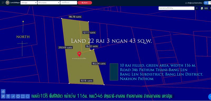 ที่ดิน 149500000 นครปฐม บางเลน