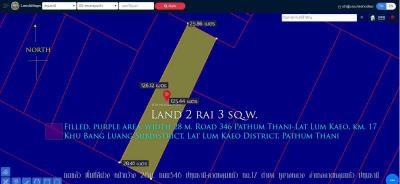 ที่ดิน 30112500 ปทุมธานี ลาดหลุมแก้ว คูบางหลวง