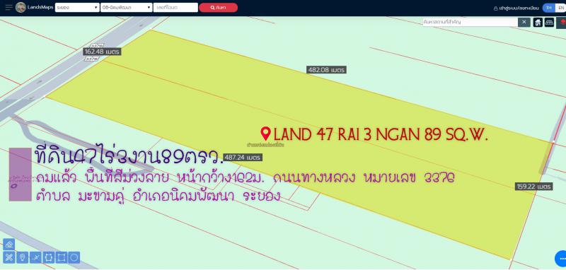 ที่ดิน 158309250 ระยอง กิ่งอำเภอนิคมพัฒนา มะขามคู่