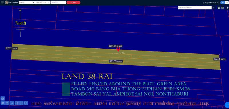 ที่ดิน 120000000 นนทบุรี ไทรน้อย ไทรใหญ่