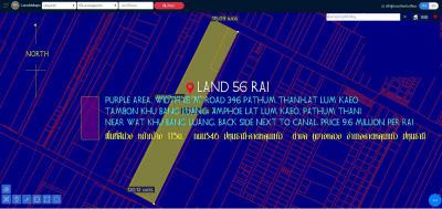 ที่ดิน 9600000 ปทุมธานี ลาดหลุมแก้ว