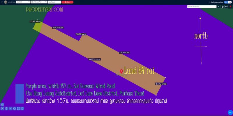 ที่ดิน 310800000 ปทุมธานี ลาดหลุมแก้ว
