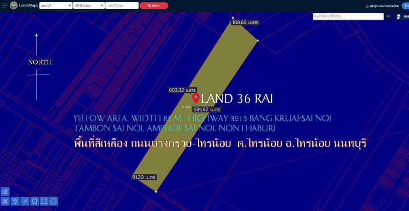 ที่ดิน 388800000 นนทบุรี ไทรน้อย ไทรน้อย