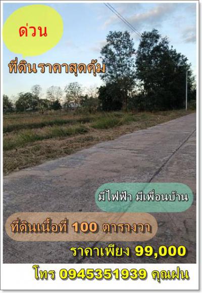 ที่ดิน 99000 อุดรธานี บ้านผือ บ้านผือ