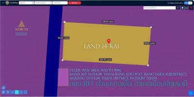 ที่ดิน 252000000 ปทุมธานี เมืองปทุมธานี บางเดื่อ