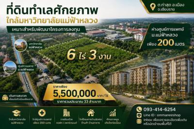 ที่ดิน 33000000 เชียงราย เมืองเชียงราย ท่าสุด